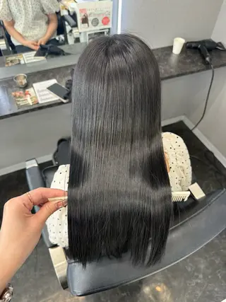 ロング カラー ヘアアレンジ 韓国ヘア🖤/透明感 shihoのヘアスタイル