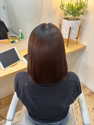 ミディアム 暖色❤️艶カラー/ あおいのヘアスタイル
