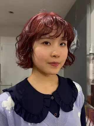 ショート カラー ブリーチ/デザイン 🎀Kanoのヘアスタイル