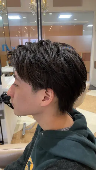 メンズ Yugaメンズパーマ /フェードカットのヘアスタイル