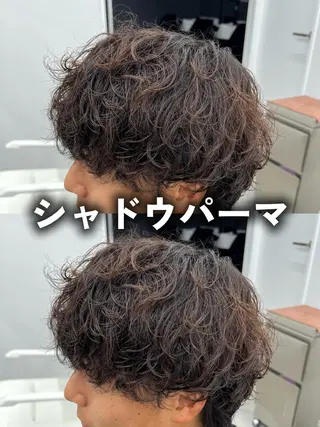 パーマ メンズ 曲がる縮毛矯正/ パーマ/佐野友尉のヘアスタイル