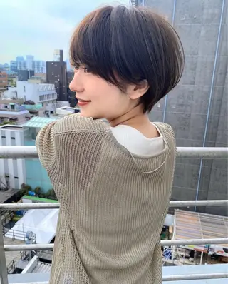 ショート カラー ❤️縮毛矯正❤️ 髪質改善❤️平野実花のヘアスタイル