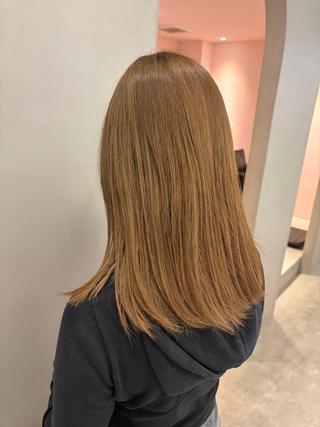 ミディアム カラー 代官山│ハイトーン HBL│AZUKIのヘアスタイル