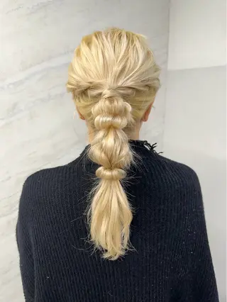 ロング カラー ヘアアレンジ 🎀透明感 カラーHiROEのヘアスタイル