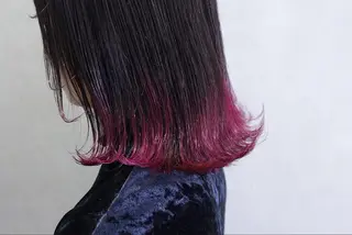 ショート カラー ヘアアレンジ lani ブリーチ /ダブルカラーのヘアスタイル