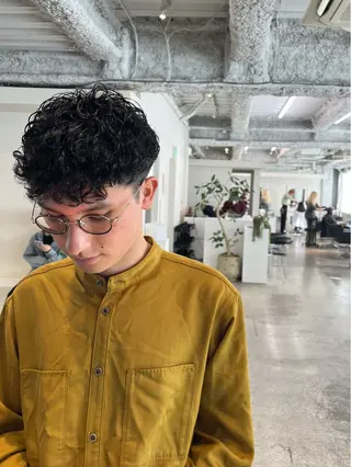 パーマ メンズ ANY/メンズ特化/ シバヤ ユウキのヘアスタイル