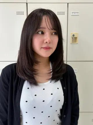 セミロング カラー mary💋寒色 カラー/layerのヘアスタイル