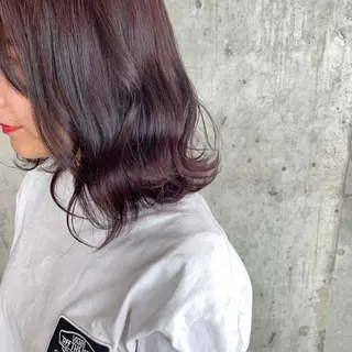 ミディアム 横浜/韓国レイヤー /透明感カラー🌷のヘアスタイル