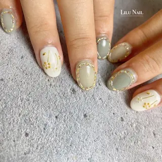 ネイル モチの良さ◉ フィルインネイル♡のネイルデザイン