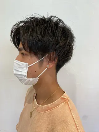 ショート パーマ メンズ メンズ特化型美容師 栗山勇人のヘアスタイル