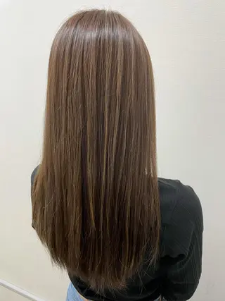 ロング カラー 🫧透明感カラー🫧 美髪矯正🫧チサトのヘアスタイル
