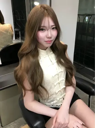 カラー 奈良 優亜のヘアスタイル