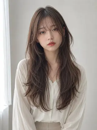 ロング 片山 輝のヘアスタイル