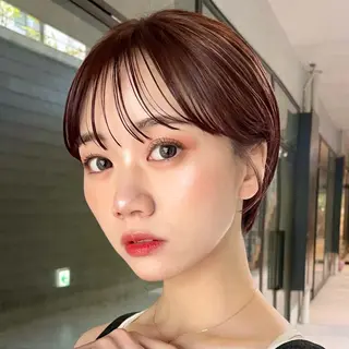 ショート カラー ヘアアレンジ 暖色/ショート/ボブ /hana🌸のヘアスタイル