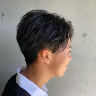 ショート 💜推しインナー カラー/菊池柊真💜のヘアスタイル