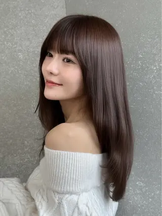 ロング 西川 大晴 透明感・艶感カラーのヘアスタイル