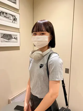 ショート レイヤーカット NERO加藤木麻彩のヘアスタイル