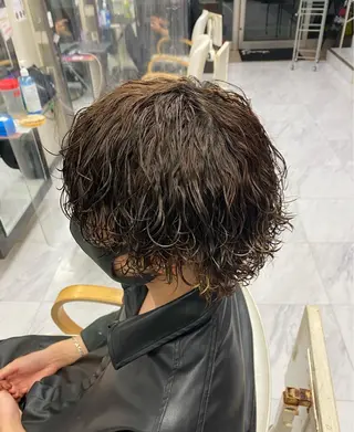 パーマ メンズ 🌴パーマオタク🌴 長谷川　諒佑🌈のヘアスタイル