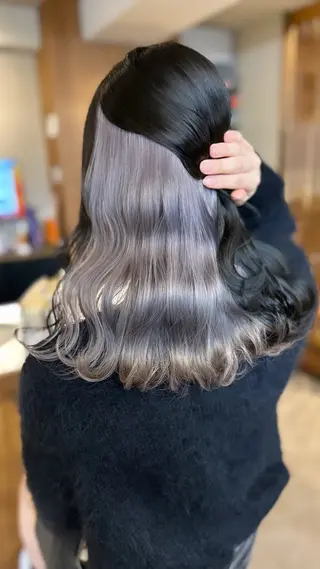 セミロング 柳沼 沙季奈のヘアスタイル