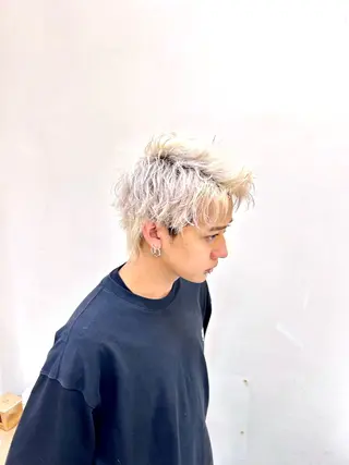 カラー 相模大野メンズ パーマ 仁翔のヘアスタイル