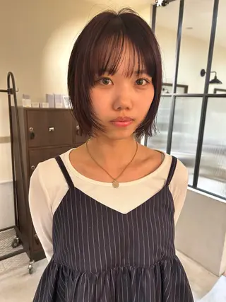 ショート 透明感カラー/ミヤタ ヒビキのヘアスタイル