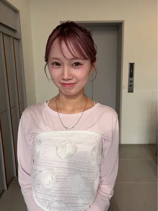 ヘアアレンジ 顔まわりカット🍀 chiakiのヘアスタイル