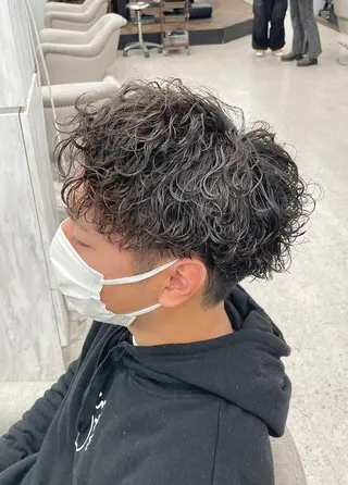 パーマ メンズ 京都河原町 メンズパーマ助川龍哉のヘアスタイル