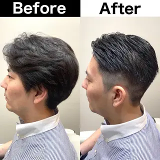 メンズ Soleria 田中慎一のヘアスタイル