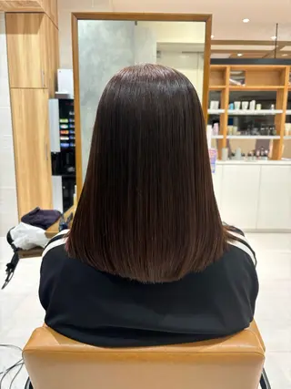 セミロング カラー 西村 佳凜のヘアスタイル