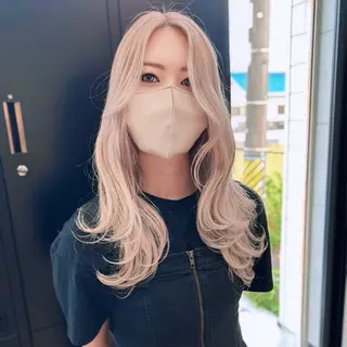 ロング カラー 井手 孔介のヘアスタイル
