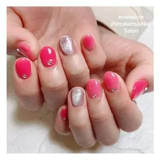ミディアム ネイル 🐾enen style 🐾のネイルデザイン