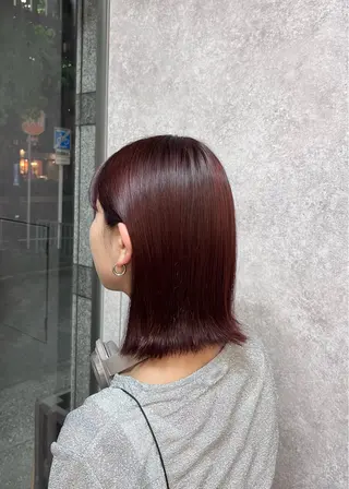 ミディアム カラー 村田梨乃/ minim hairのヘアスタイル