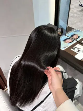 ロング 縮毛矯正特化🍥 竹口はるかのヘアスタイル