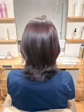 ミディアム プルシールエクステ/ ハイトーン/ブリーチのヘアスタイル
