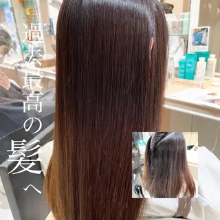 ロング 縮毛矯正、髪質改善/ 松田 龍之介のヘアスタイル