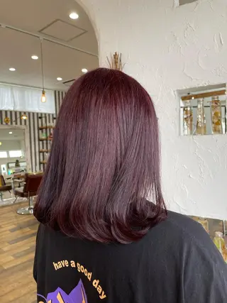 ミディアム カラー 🌸小掛🌸 豊橋外国人風カラーのヘアスタイル
