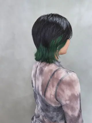 ミディアム カラー stylist トモヤのヘアスタイル