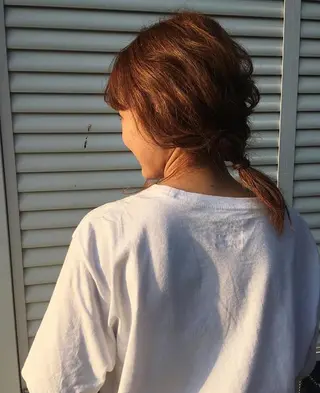 ミディアム ヘアアレンジ KYOKA .のヘアスタイル