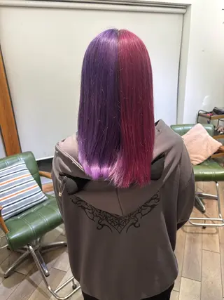 ミディアム カラー 鮫島海斗☆レイヤー☆ ハイトーンのヘアスタイル