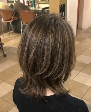 ミディアム カラー flencia 丸 和博|カットのヘアスタイル