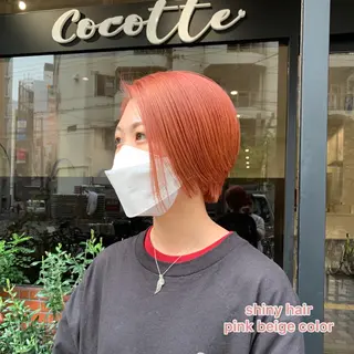 ショート カラー 艶髪レイヤー上田 紗也🇰🇷💗のヘアスタイル