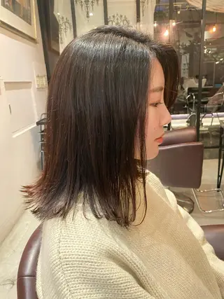 ミディアム 🧡YUKA🧡 渋谷/ﾌﾟﾙｴｸｽﾃのヘアスタイル