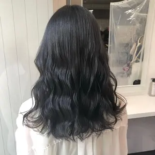 ミディアム カラー パーマ ヘアアレンジ メンズ キッズ ネイル マツエク・マツパ 上品＆韓国風 🥀海心🥀のヘアスタイル