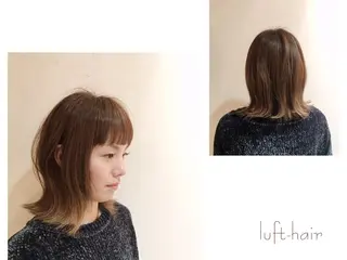ミディアム カラー むらかみ みかのヘアスタイル