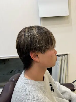 カラー メンズ 永井 天斗のヘアスタイル