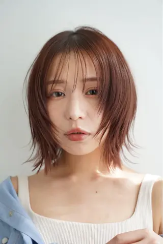 ミディアム レディースモデル募集 当日予約可/松田一成のヘアスタイル