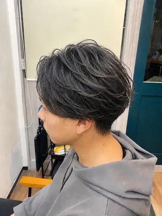 パーマ メンズ 野呂 隼人のヘアスタイル
