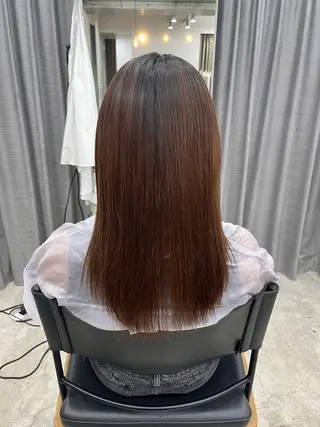 セミロング 大岩 はなのヘアスタイル