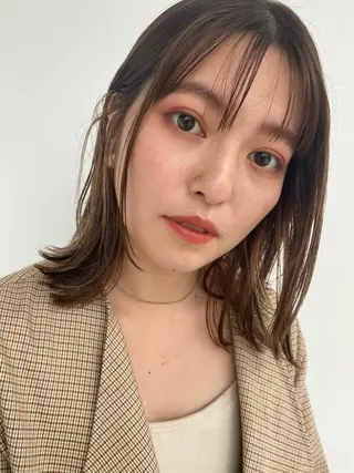 ミディアム カラー ヒラノホナミ 🫧艶髪🫧髪質改善のヘアスタイル