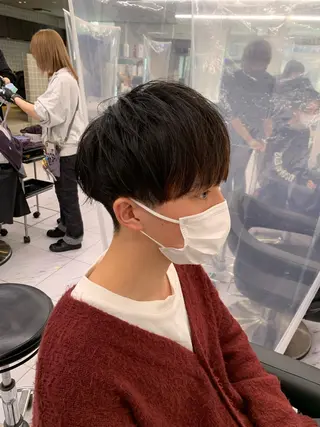 ショート カラー パーマ メンズ メンズパーマ特化 TAIGAのヘアスタイル